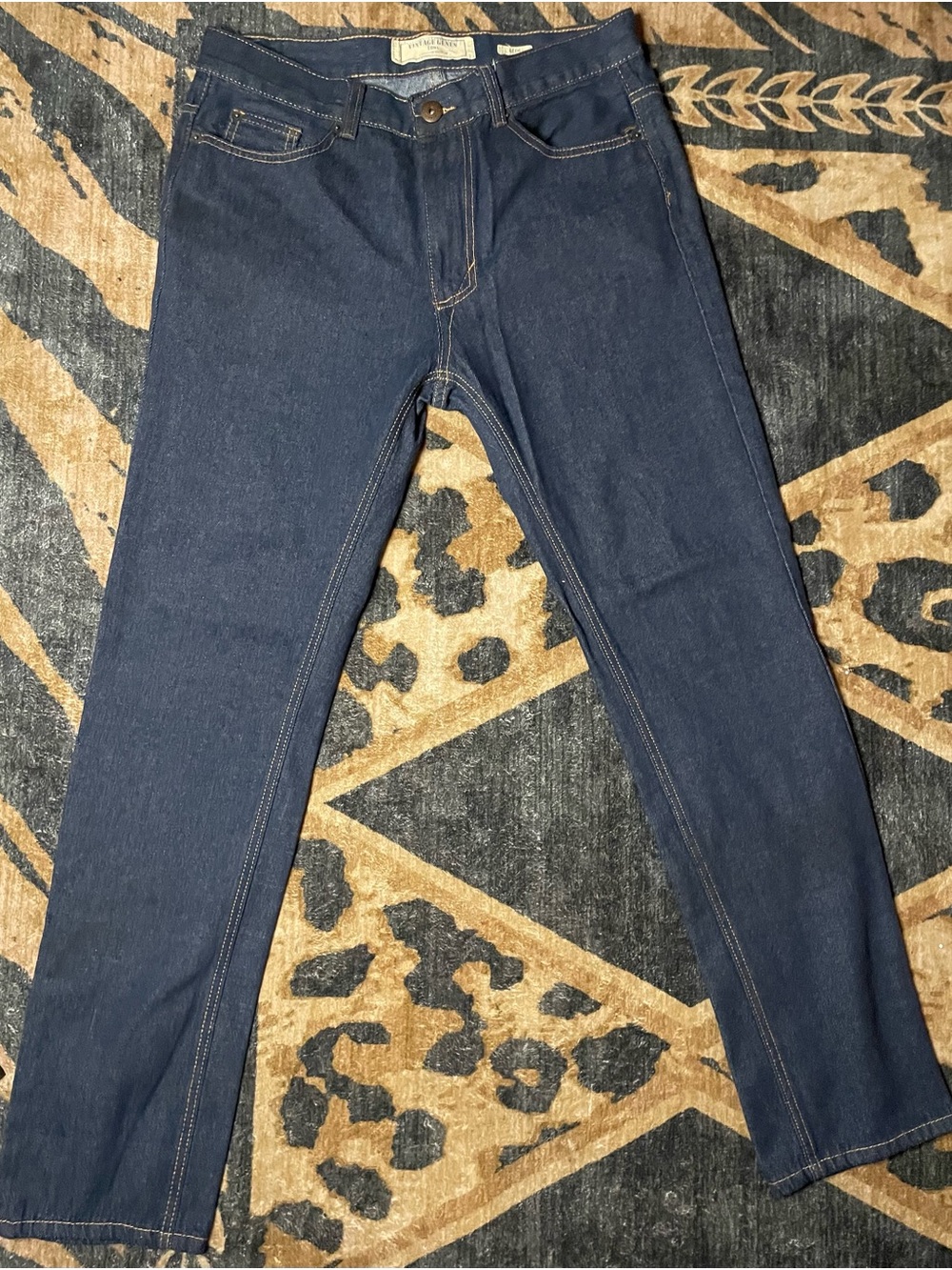 Vintage Genes 1891 Lived-In Denim men’s jeans in a deep dark